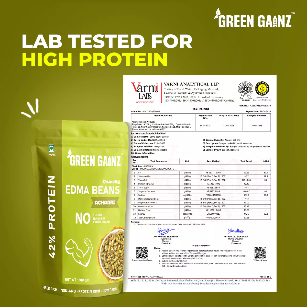 Edamame Assorted Flavours Peri Peri Limon, Achaari, Salt n Pepper – Pack of 3(100gm each) - Healthy Namkeen - Image 8