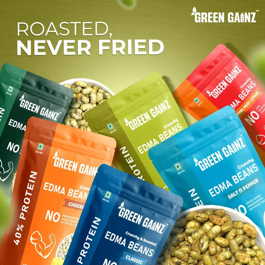 Edamame 6 Flavors Combo(Pack of 6 - 100gm each) - Healthy, Roasted, High Protein Snack - Image 3