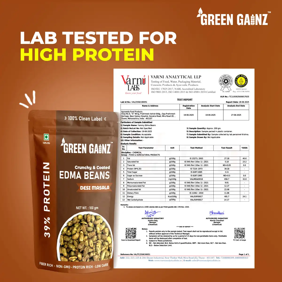 Edamame Desi Masala Flavour (Pack of 1 - 100gm) - Image 3