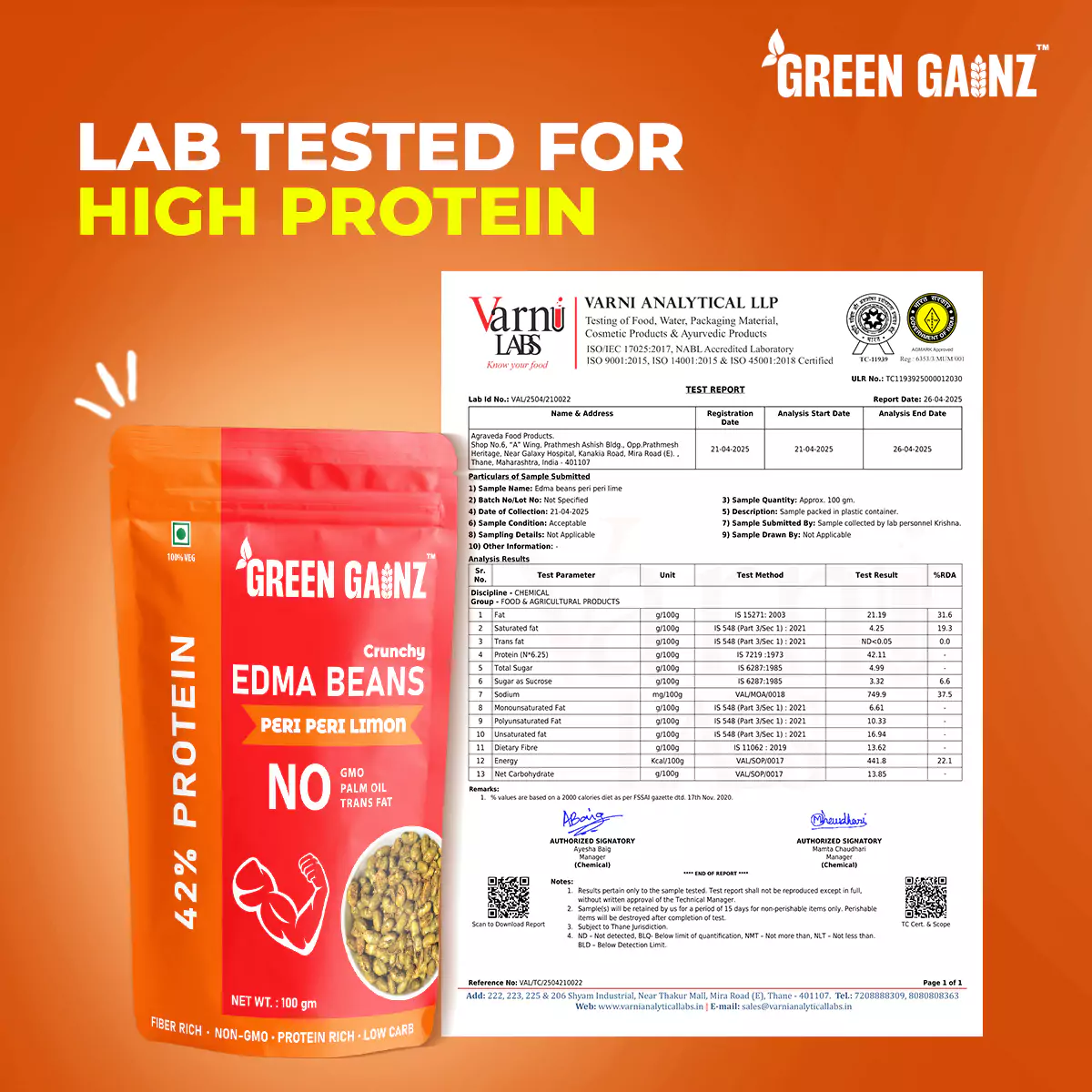 Edamame Assorted Flavours Peri Peri Limon, Achaari, Salt n Pepper – Pack of 3(100gm each) - Healthy Namkeen - Image 7