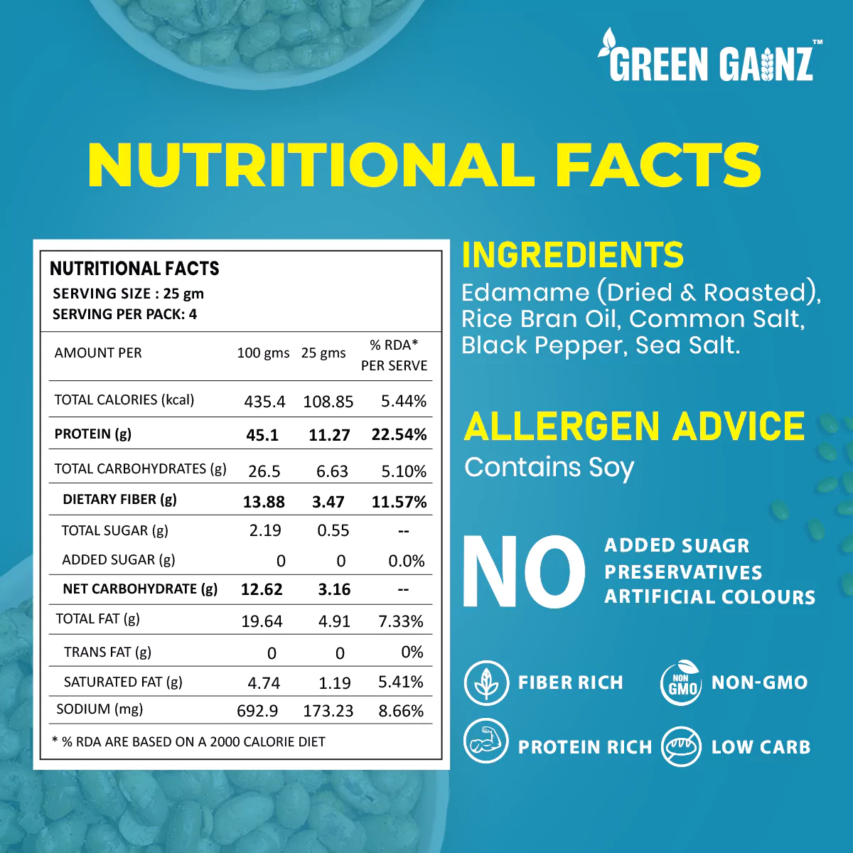 Edamame Salt n Pepper – Pack of 3 - Diet-Friendly Healthy Snack - Image 5